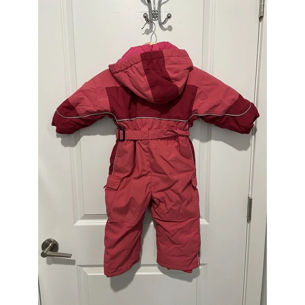The Childrens‎ Place Hooded Thick One Piece Snowsuit 24M Pink Thermolite Plus